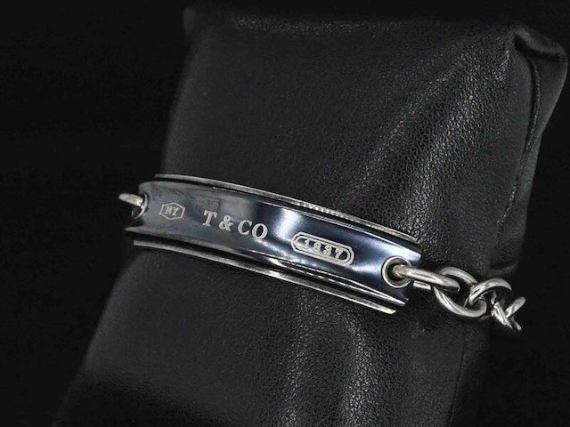 Vintage tiffany & co armband met titanium - afbeelding 1 van  6