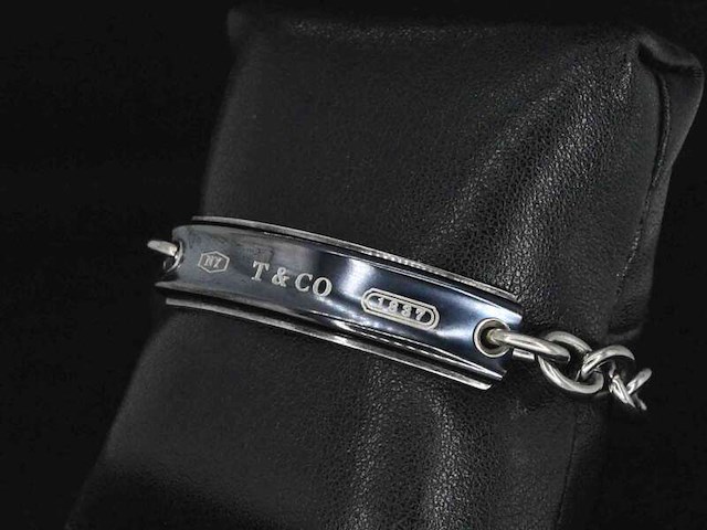Vintage tiffany & co armband met titanium - afbeelding 1 van  6