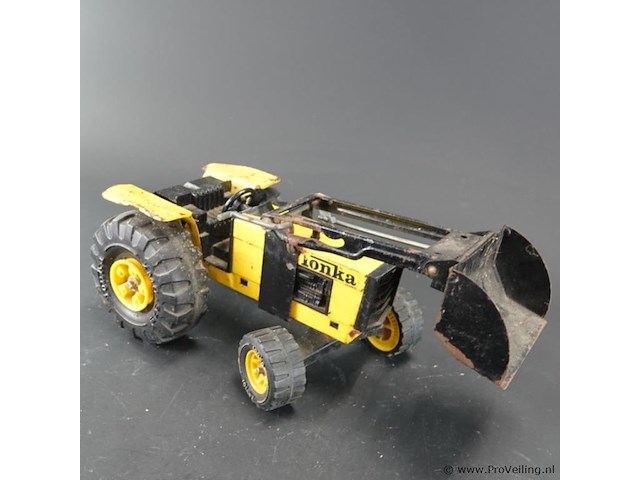 Vintage tonka xmb-975 tractor met voorlader - afbeelding 3 van  5