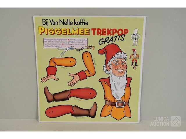 Vintage trekpoppen piggelmee - afbeelding 2 van  3