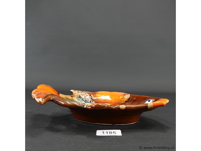 Vintage vallauris keramische visschaal. - afbeelding 3 van  5