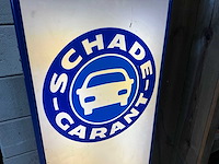 Vintage verlicht fiat schade-garant reclamebord – uniek eyecatcher - afbeelding 2 van  5