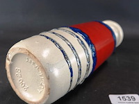 Vintage w-germany vaas met rood en blauw fat lava glazuur - afbeelding 4 van  5
