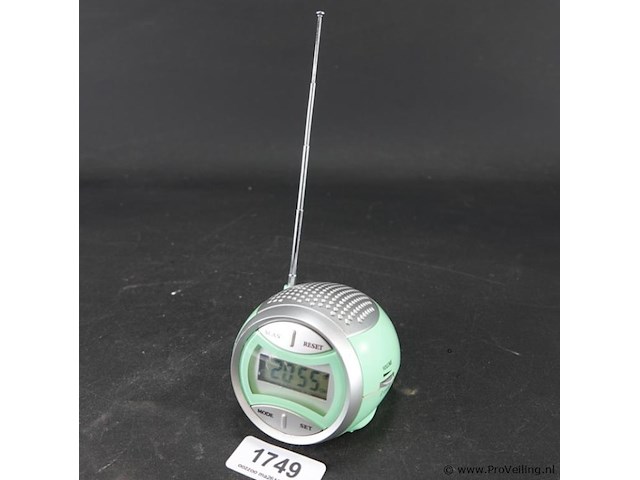 Vintage wekkerradio - afbeelding 1 van  5