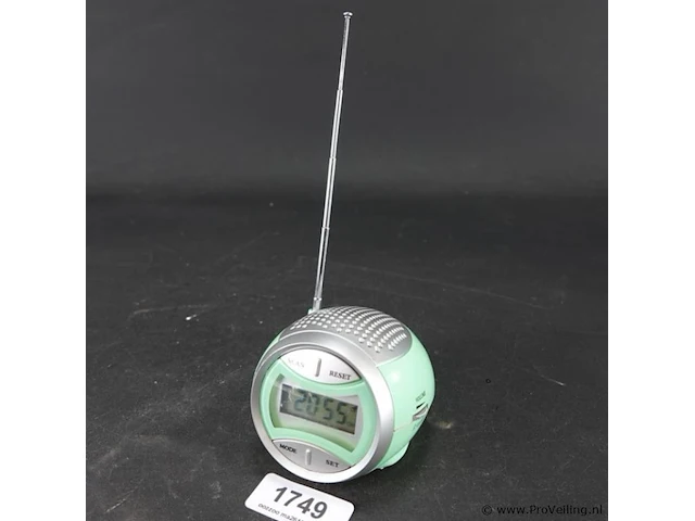 Vintage wekkerradio - afbeelding 1 van  5
