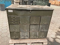 Vintage werkplaatskast - afbeelding 2 van  8