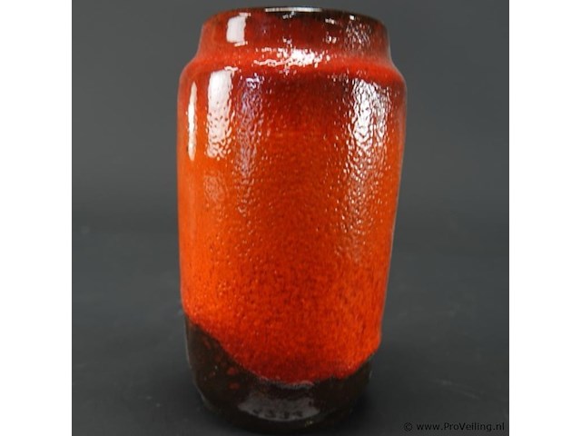 Vintage west-duitse keramische vaas in fat lava-stijl - afbeelding 2 van  5