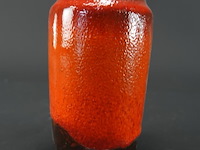 Vintage west-duitse keramische vaas in fat lava-stijl - afbeelding 2 van  5