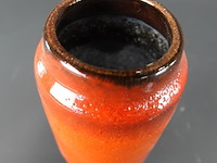 Vintage west-duitse keramische vaas in fat lava-stijl - afbeelding 3 van  5