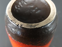 Vintage west-duitse keramische vaas in fat lava-stijl - afbeelding 5 van  5