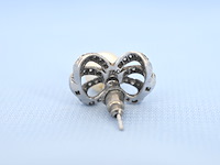 Vintage witgouden oorbellen met parels en diamant - afbeelding 6 van  8