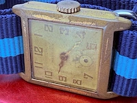 Vintage ww2 militair horloge op nato band - afbeelding 2 van  6