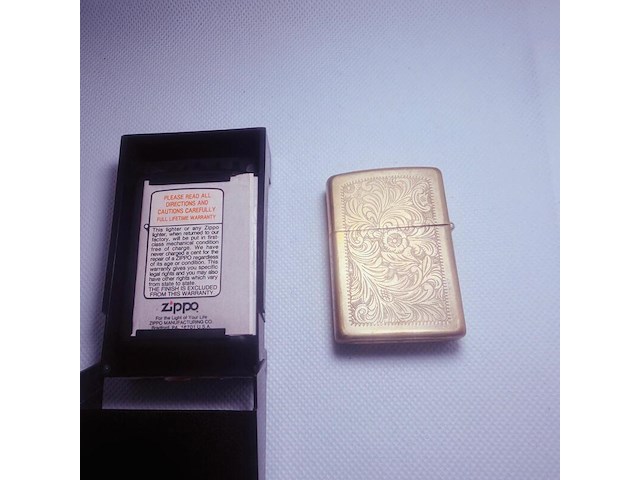 Vintage zippo brass aansteker - full set - afbeelding 2 van  9