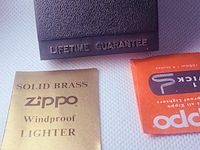 Vintage zippo brass aansteker - full set - afbeelding 8 van  9