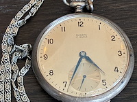 Vintage zwitsers zak horloge, rodana 17 jewels, 17 jewels, jaren 50 - afbeelding 1 van  5