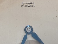 Vintage zwitsers zak horloge, rodana 17 jewels, 17 jewels, jaren 50 - afbeelding 5 van  5