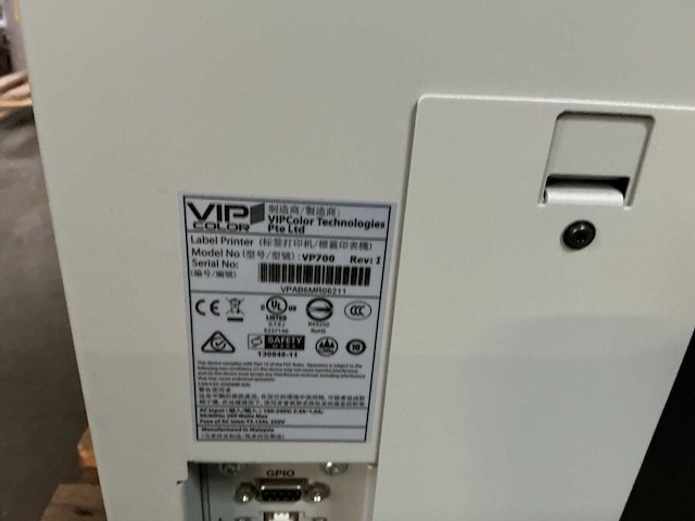 Vipcolor vp700 industriële kleuren labelprinter - afbeelding 6 van  6