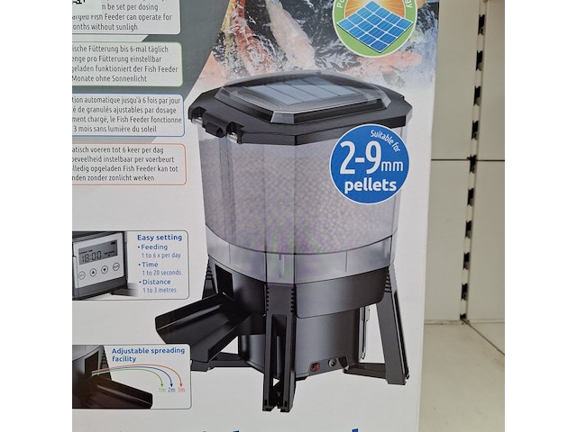 Vis voedermachine superfish, solar fish feeder - afbeelding 3 van  10