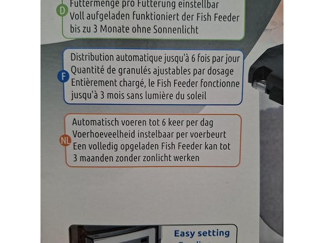 Vis voedermachine superfish, solar fish feeder - afbeelding 10 van  10