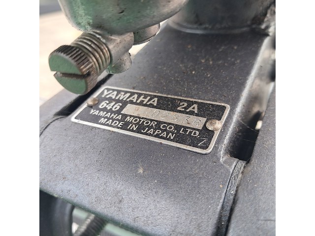 Visboot met buitenboord motor en trailer, yamaha, groen - afbeelding 10 van  32
