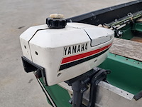 Visboot met buitenboord motor en trailer, yamaha, groen - afbeelding 13 van  32