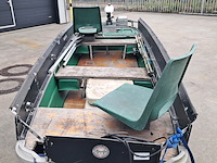 Visboot met buitenboord motor en trailer, yamaha, groen - afbeelding 12 van  32