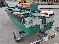 Visboot met buitenboord motor en trailer, yamaha, groen - afbeelding 27 van  32