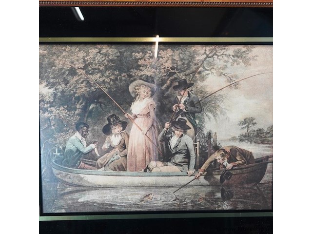 Vissende dames in boot - afbeelding 2 van  5