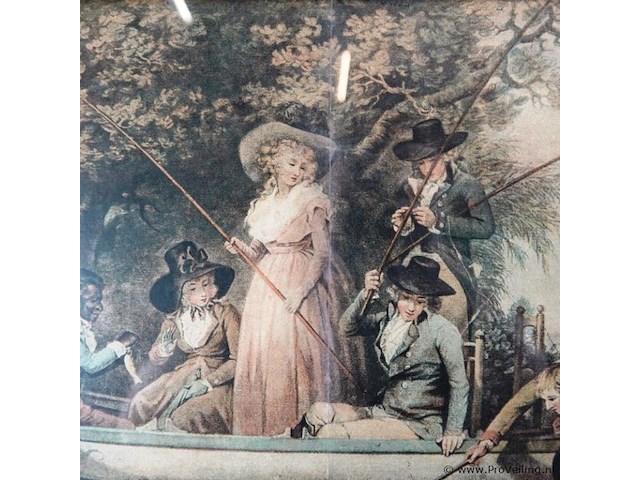 Vissende dames in boot - afbeelding 3 van  5