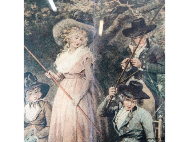 Vissende dames in boot - afbeelding 4 van  5