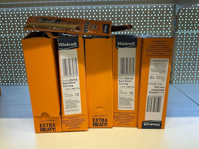 Vitakraft beefstick hot dog hondensnacks (50x) - afbeelding 3 van  3