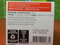 Vitals vitamine b1 supplement - 3 potjes á 100 capsules - afbeelding 4 van  5