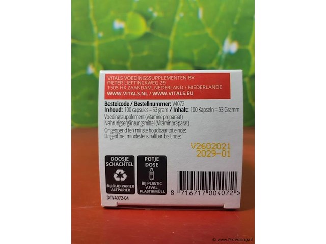 Vitals voedingssupplementen, diverse soorten o.a. elke dag tabletten, hart- en vaat formule pro & folaat 5-mthf - afbeelding 7 van  16
