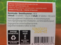 Vitals voedingssupplementen, diverse soorten o.a. elke dag tabletten, hart- en vaat formule pro & folaat 5-mthf - afbeelding 12 van  16
