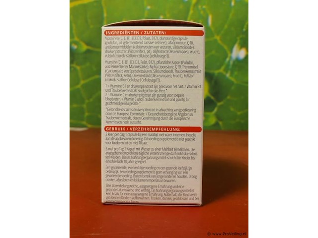 Vitals voedingssupplementen, diverse soorten o.a. elke dag tabletten, hart- en vaat formule pro & folaat 5-mthf - afbeelding 15 van  16