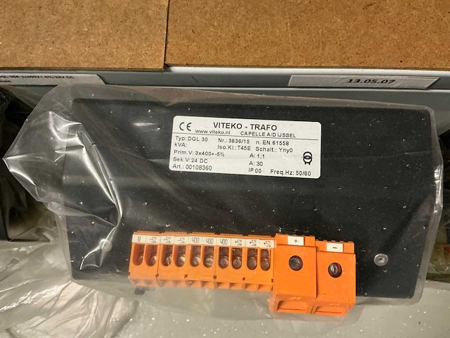 Viteko trafo transformator dgl 20&30 (3x) - afbeelding 3 van  4