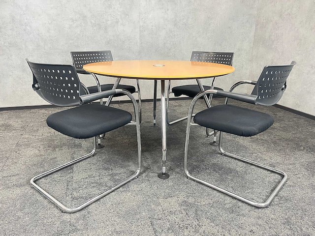 Vitra - 4p design conferentieset ø120 - afbeelding 1 van  17