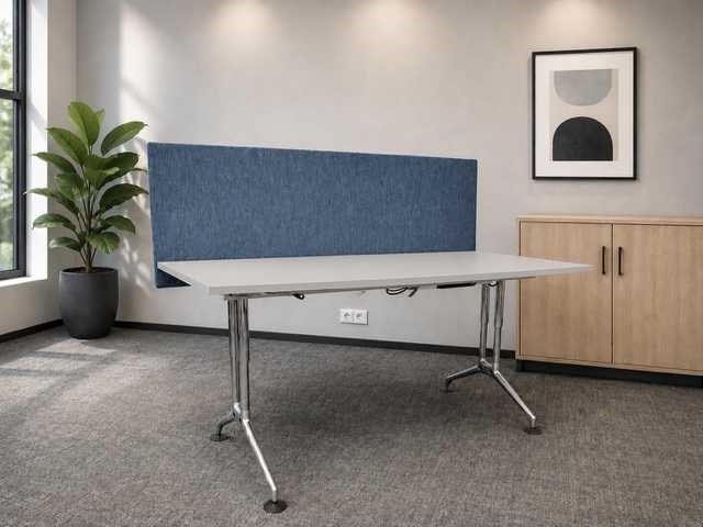 Vitra ad hoc - design slingerbureau 180x80 - refurbished - muisgrijs - afbeelding 1 van  13