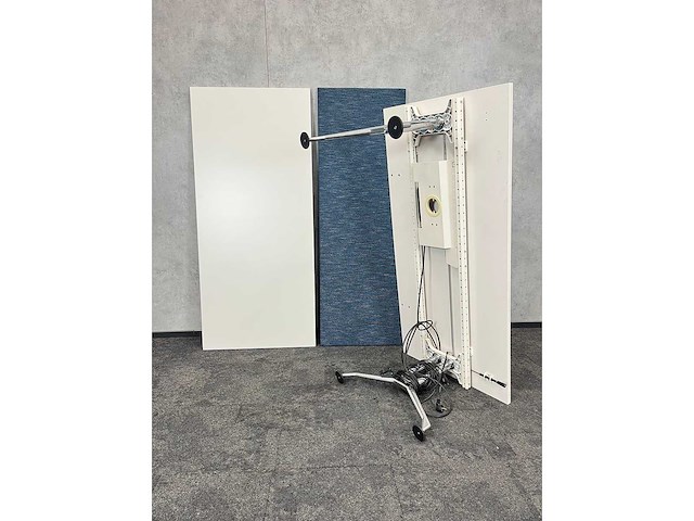 Vitra ad hoc - design slingerbureau 180x80 - refurbished - muisgrijs - afbeelding 4 van  9