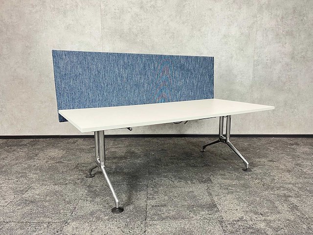 Vitra ad hoc - design slingerbureau 180x80 - refurbished - muisgrijs - afbeelding 5 van  9