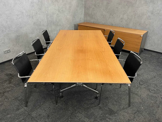 Vitra adhoc - 6p vergaderset 250x120 met dressoir - afbeelding 28 van  32