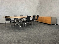 Vitra adhoc - 6p vergaderset 250x120 met dressoir - afbeelding 3 van  8