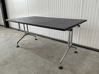 Vitra adhoc bureautafel leder top