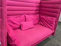 Vitra alcove - design sofa fuchsia - met kussens - afbeelding 9 van  15