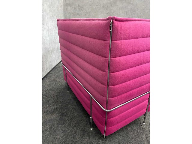 Vitra alcove - design sofa fuchsia - met kussens - afbeelding 14 van  15