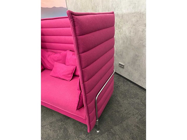 Vitra alcove - design sofa fuchsia - met kussens - afbeelding 3 van  15