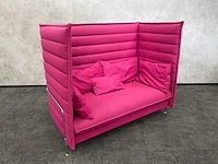 Vitra alcove - design sofa fuchsia - met kussens - afbeelding 7 van  15