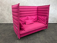 Vitra alcove - design sofa fuchsia - met kussens - afbeelding 8 van  15
