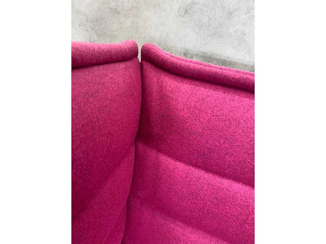 Vitra alcove - design sofa fuchsia - met kussens - afbeelding 11 van  15