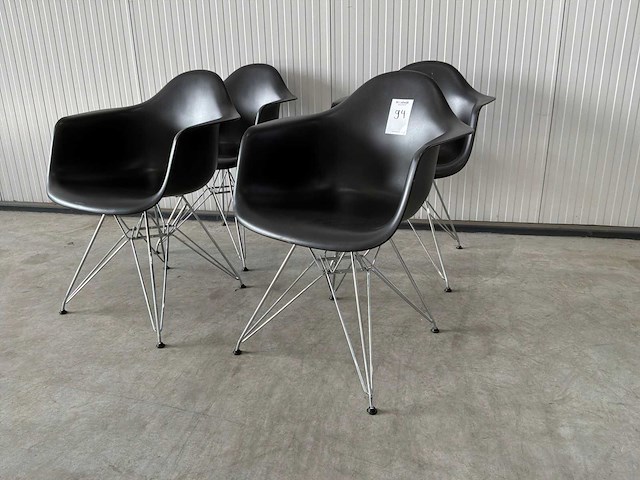 Vitra dar eetkamerstoel (4x) - afbeelding 1 van  7